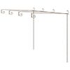vidaXL pergola 4x3x2,5 m jern antikbrun