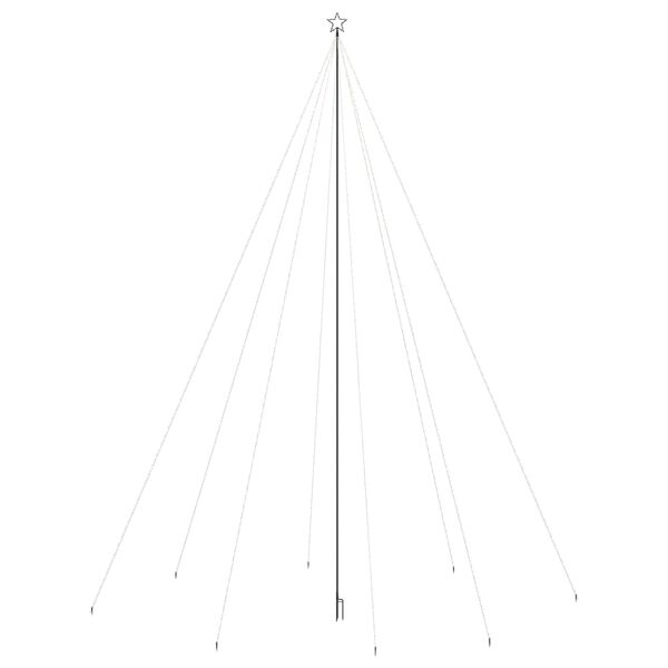 vidaXL LED-juletr&aelig; 1300 LED'er 8 m inde/ude farverigt lys