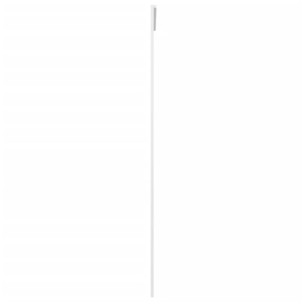 vidaXL skydedør 90x205 cm hærdet glas og aluminium hvid