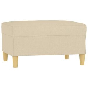 vidaXL fodskammel 70x55x41 cm stof cremefarvet