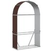 vidaXL br&aelig;ndestativ 120x45x210 cm galvaniseret st&aring;l brun