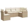 vidaXL sofas&aelig;t til haven 5 dele med hynder polyrattan beige