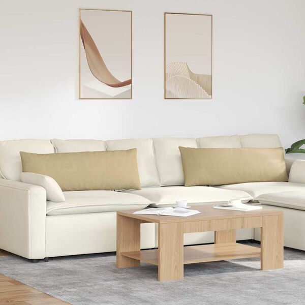 vidaXL Sofapuder 2 pcs Grågrøn 120 x 40 cm Velourstof