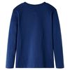 Langærmet T-shirt til børn str. 92 marineblå