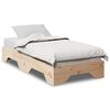 vidaXL sengeramme uden madras stabelbar 75x190 cm massivt tr&aelig;