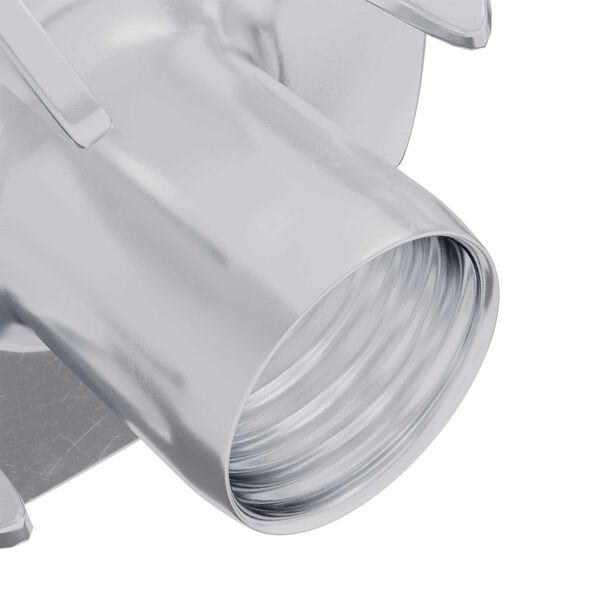 vidaXL Pronged T-nut 12 pcs S&oslash;lv M6 mm St&aring;l