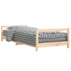 vidaXL sengeramme til juniorseng 80x200 cm massivt fyrretr&aelig;