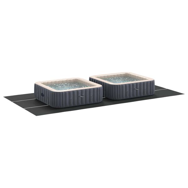vidaXL Pool Bundark Sort 750 x 372 x 0,1 cm Non-woven stof
