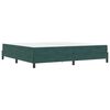 vidaXL Box spring seng med madras M&oslash;rkegr&oslash;n 200 x 210 cm Stof