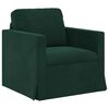 vidaXL Sofa 2 pcs M&oslash;rkegr&oslash;n 198 x 78 x 80 cm Fl&oslash;jl