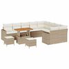 vidaXL Havesofa S&aelig;t 12 pcs Beige polyrattan