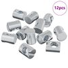 vidaXL T&oslash;nde m&oslash;trikker 12 pcs S&oslash;lv M6 x 13 mm Metal