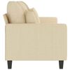vidaXL 3-personers sofa 180 cm stof cremefarvet