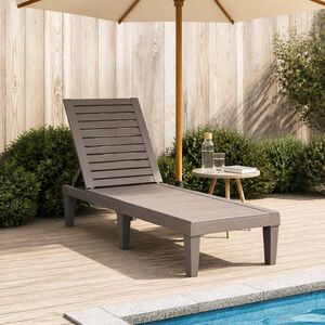 vidaXL liggestol 155x58x83 cm polypropylen lysebrun