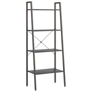 vidaXL stigereol med 4 hylder 56x35x140 cm sort