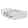vidaXL sengeramme 90x200 cm konstrueret tr&aelig; hvid