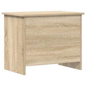 vidaXL Opbevaringskiste Sonoma-eg 60 x 40 x 50 cm Konstrueret tr&aelig;