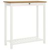 vidaXL barbord 100x40x110 cm massivt egetr&aelig;