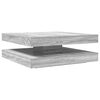 vidaXL sofabord 360 grader drejeligt 90x90x34,5 cm gr&aring; sonoma-eg