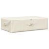 vidaXL opbevaringskasse 70x40x18 cm stof cremefarvet