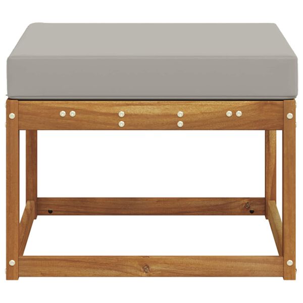 vidaXL Udend&oslash;rs puf Massivt Akacietr&aelig; Naturfarvet