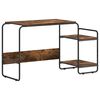 vidaXL Skrivebord med opbevaring R&oslash;get eg 131,5 x 50 x 75,5 cm