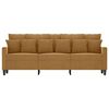 vidaXL 3-personers sofa 180 cm fl&oslash;jl brun