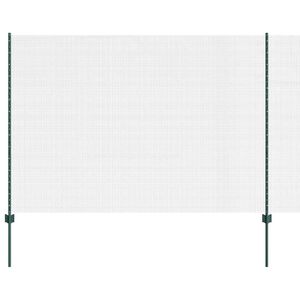 vidaXL Svejsest&aring;lhegn med stolpe 10 x 1,6 m (B x H) PVC-belagt st&aring;l