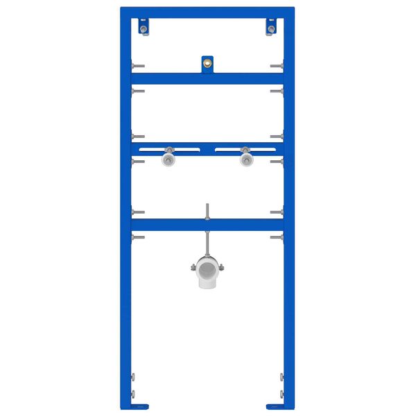 vidaXL Badeværelse Væg Støtte Blå 50 x 17.5 x 136 cm Stål
