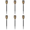 vidaXL Udend&oslash;rs sollys med jordspyd 6 pcs Varm hvid 47,5 cm ABS