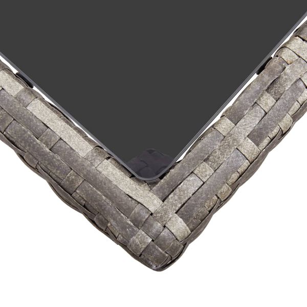 vidaXL havebord 190x90x75 cm polyrattan gr&aring;