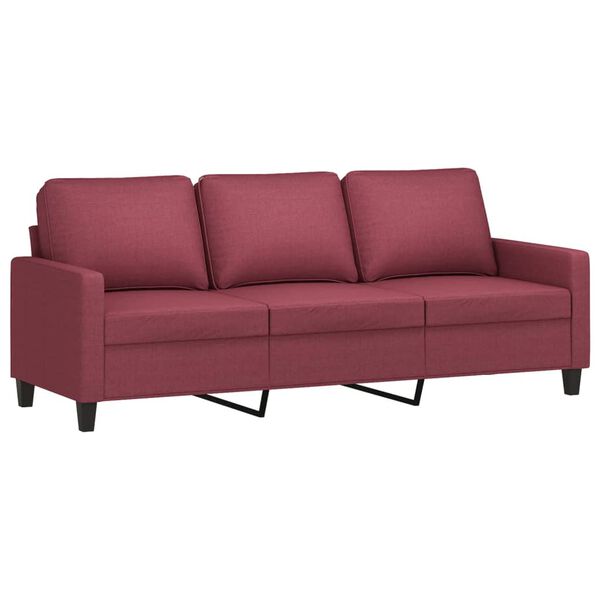 vidaXL 3-personers sofa 180 cm stof vinr&oslash;d