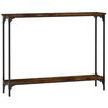 vidaXL konsolbord 100x22,5x75 cm konstrueret tr&aelig; r&oslash;get egetr&aelig;sfarve