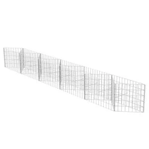 vidaXL gabionkurv galvaniseret st&aring;l 300 x 30 x 50 cm
