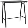 vidaXL havebarbord 110x60x110 cm h&aelig;rdet glas sort