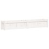 vidaXL plantekasse 180x31x31 cm massivt fyrretr&aelig; hvid