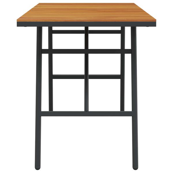 vidaXL Spisebord Brun 110 x 55 x 62 cm Massivt Akacietr&aelig;