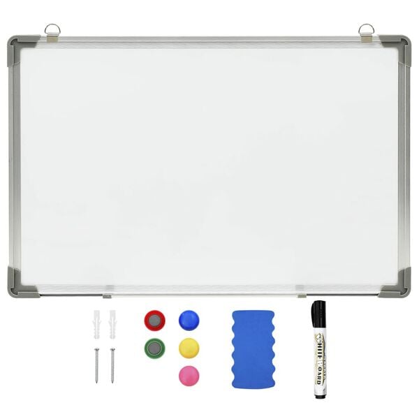 vidaXL magnetisk whiteboard 60x40 cm stål hvid