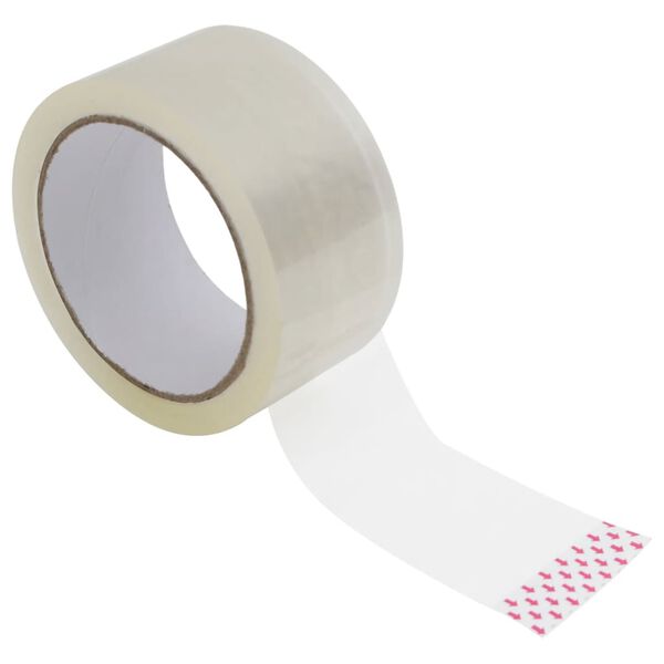 vidaXL pakketape 72 stk. 48 mm x 66 m transparent