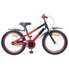vidaXL B&oslash;rnecykel 22 tommer til 7-12 &aring;r gammel R&oslash;d og Sort