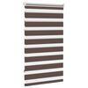 Rullegardin i zebradesign 70 x 120 cm kaffefarvet
