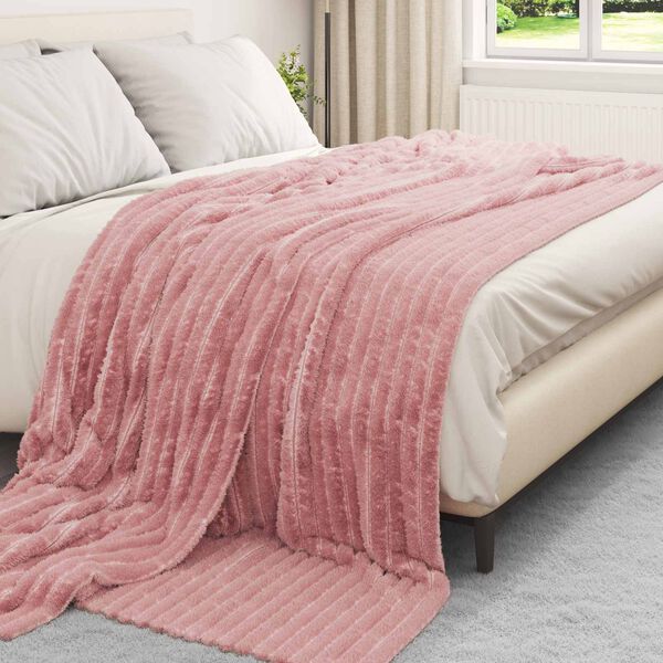 vidaXL Kastet&aelig;pper 6 pcs Lyser&oslash;d 240 x 220 cm Fleece