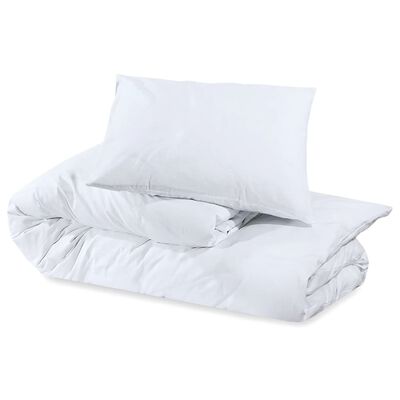 vidaXL sengetøj 240x220 cm let mikrofiberstof hvid