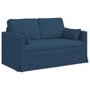 vidaXL Sofa 120cm 2 pcs Bl&aring; Metal