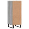 vidaXL skænk 34,5x34x90 cm konstrueret træ grå sonoma-eg