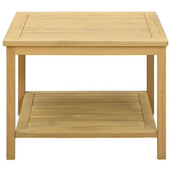 vidaXL Sidebord Olie Naturlig 60 x 60 x 45 cm Massivt Akacietr&aelig;