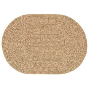 vidaXL Tæppe ZIZUR Brun 200 x 140 cm Polypropylen