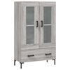 vidaXL skab 69,5x31x115 cm konstrueret tr&aelig; gr&aring; sonoma-eg