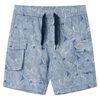 vidaXL Shorts til b&oslash;rn str. 116 med sn&oslash;re m&oslash;rkebl&aring;