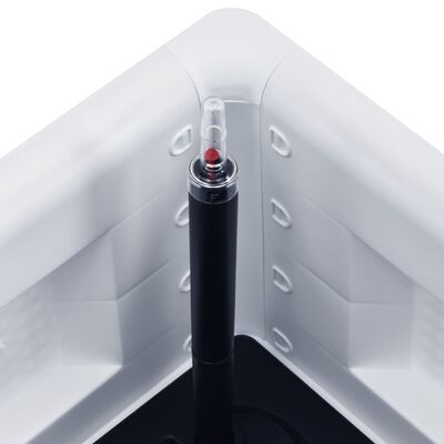 vidaXL højbed med automatisk vandingssystem 43x43x33 cm hvid